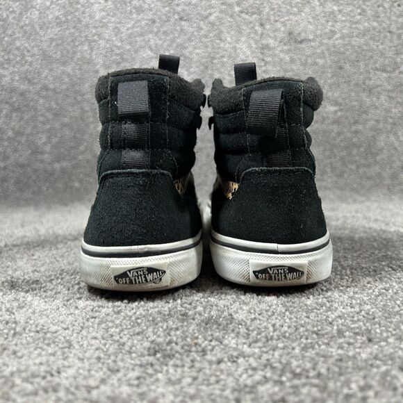 Vans Filmore Hi Vangaurd Missy Youth Size 6 Cheetah Black Skate Shoes Used - Picture 6 of 11